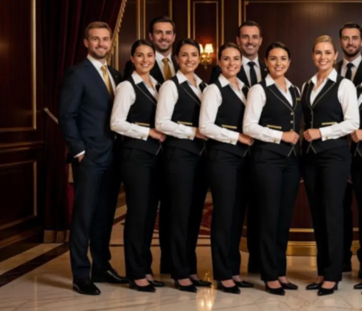 Profesionální personál kasina Fortune Xxa v elegantním prostředí