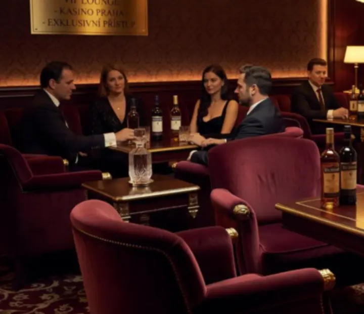 VIP lounge kasina Fortune Xxa s privátním sezením a zlatými detaily interiéru